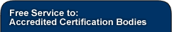 Free Service to: Accredited Certification Bodies